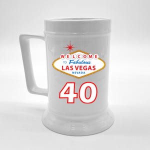 40 Years Old In Vegas - 40th Birthday Beer Stein