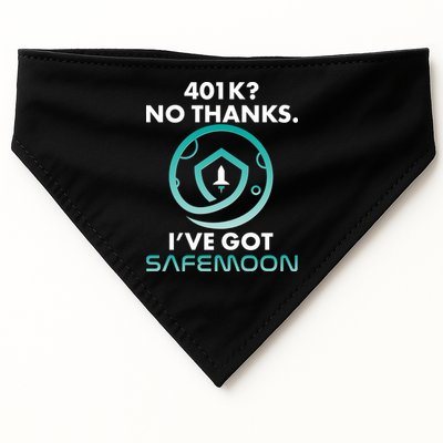 401k? No Thanks I've Got SafeMoon Crypto Currency  USA-Made Doggie Bandana