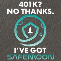401k? No Thanks I've Got SafeMoon Crypto Currency  Cotton Canvas Backpack