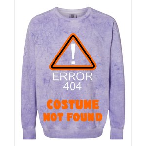 404 Error Costume Not Found Halloween Colorblast Crewneck Sweatshirt