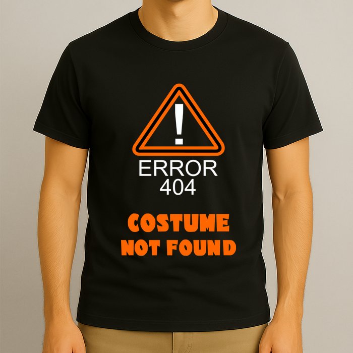 404 Error Costume Not Found Halloween T-Shirt