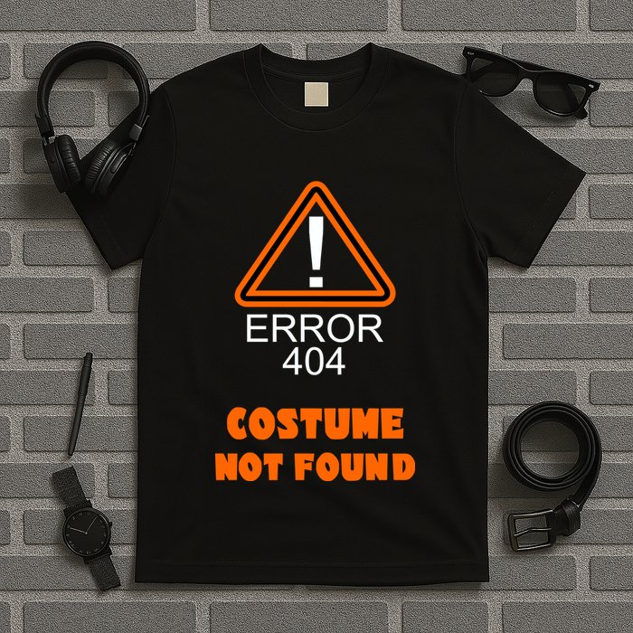 404 Error Costume Not Found Halloween T-Shirt