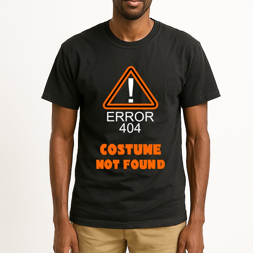 404 Error Costume Not Found Halloween Tall T-Shirt