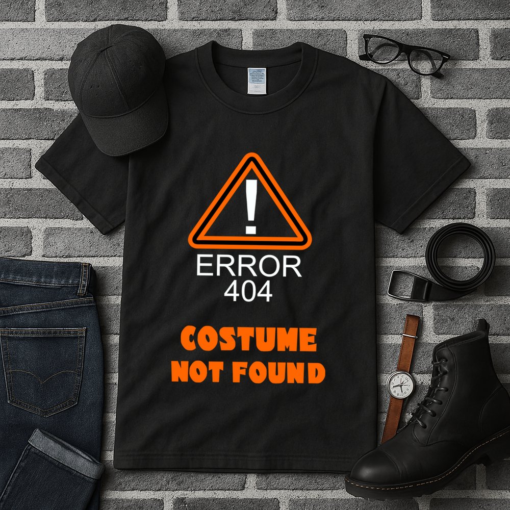 404 Error Costume Not Found Halloween Tall T-Shirt