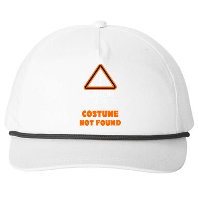 404 Error Costume Not Found Halloween Snapback Five-Panel Rope Hat