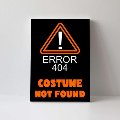 404 Error Costume Not Found Halloween Canvas