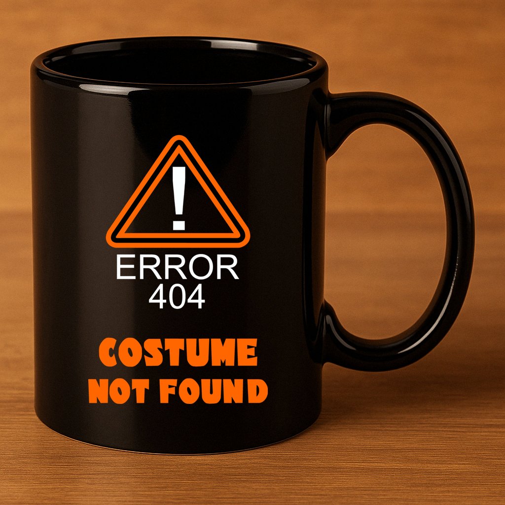 404 Error Costume Not Found Halloween 11oz C Handle Ceramic Mug