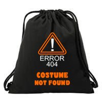 404 Error Costume Not Found Halloween Drawstring Bag