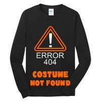 404 Error Costume Not Found Halloween Tall Long Sleeve T-Shirt