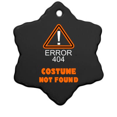 404 Error Costume Not Found Halloween Ceramic Star Ornament