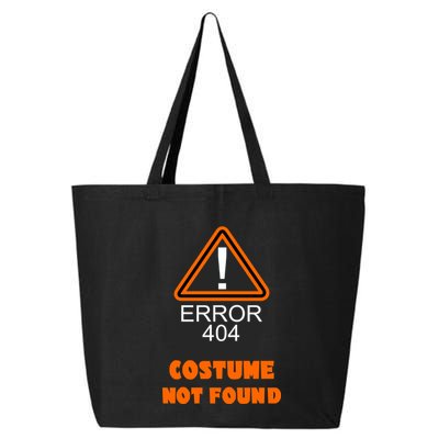 404 Error Costume Not Found Halloween 25L Jumbo Tote