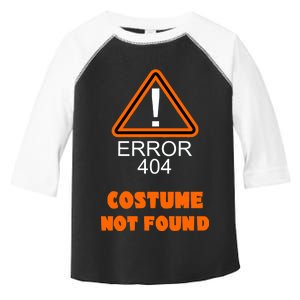 404 Error Costume Not Found Halloween Toddler Fine Jersey T-Shirt