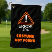 404 Error Costume Not Found Halloween Golf Towel