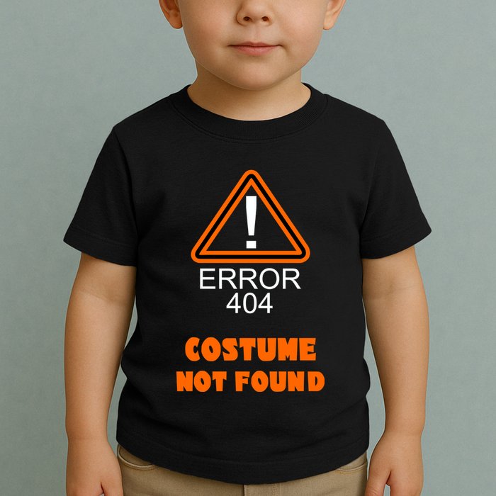 404 Error Costume Not Found Halloween Toddler T-Shirt
