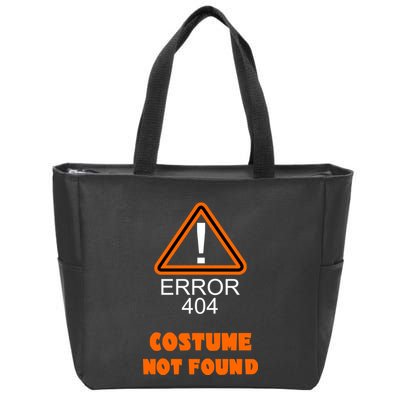 404 Error Costume Not Found Halloween Zip Tote Bag