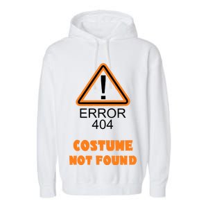 404 Error Costume Not Found Halloween Garment-Dyed Fleece Hoodie