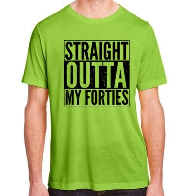 40th Birthday - Straight Outta My Forties Adult ChromaSoft Performance T-Shirt