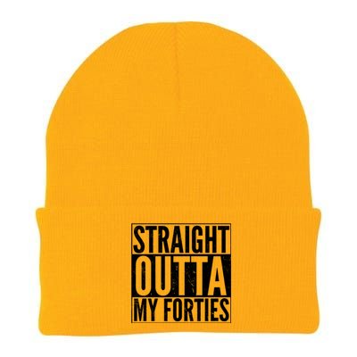 40th Birthday - Straight Outta My Forties Knit Cap Winter Beanie