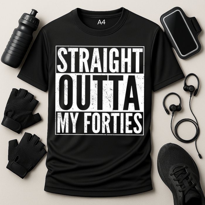 40th Birthday - Straight Outta My Forties Cooling Performance Crew T-Shirt