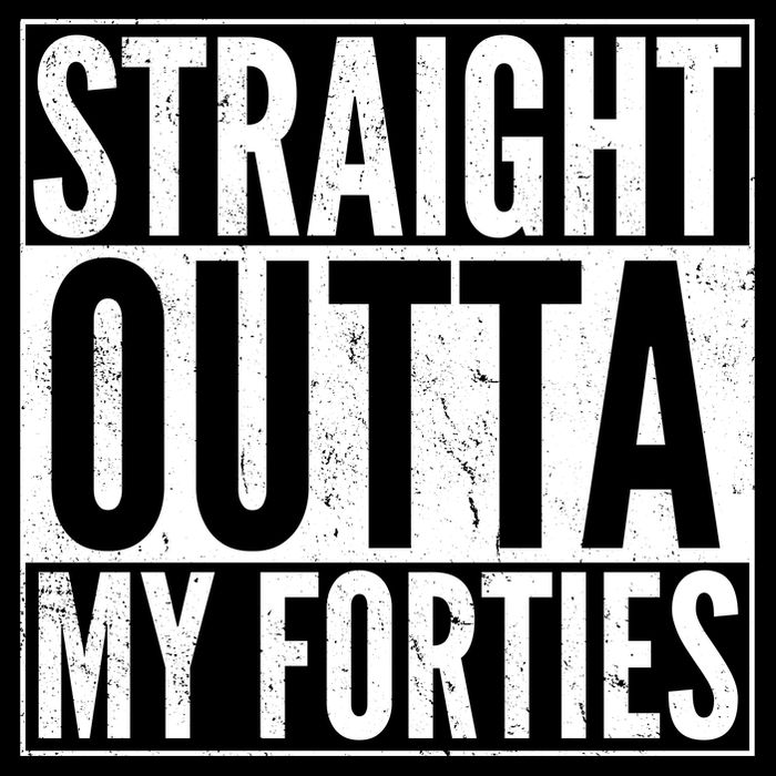 40th Birthday - Straight Outta My Forties Tall T-Shirt