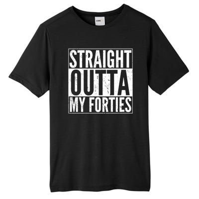 40th Birthday - Straight Outta My Forties Tall Fusion ChromaSoft Performance T-Shirt