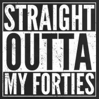 40th Birthday - Straight Outta My Forties 11oz C Handle Ceramic Mug