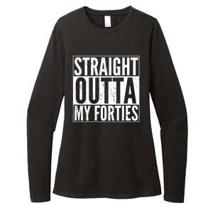 40th Birthday - Straight Outta My Forties Womens CVC Long Sleeve Shirt