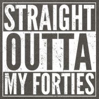40th Birthday - Straight Outta My Forties Cotton Canvas Backpack
