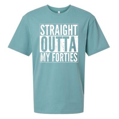 40th Birthday - Straight Outta My Forties Sueded Cloud Jersey T-Shirt