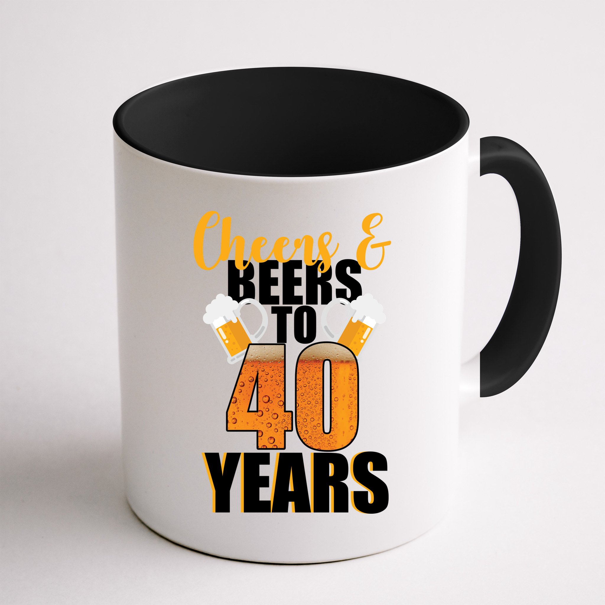 40th Birthday Cheers & Beers To 40 Years Mug