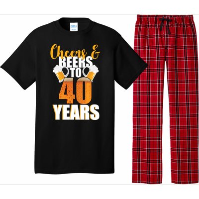 40th Birthday Cheers & Beers To 40 Years Pajama Set