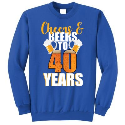 40th Birthday Cheers & Beers To 40 Years Sweatshirt