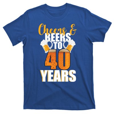 40th Birthday Cheers & Beers To 40 Years T-Shirt