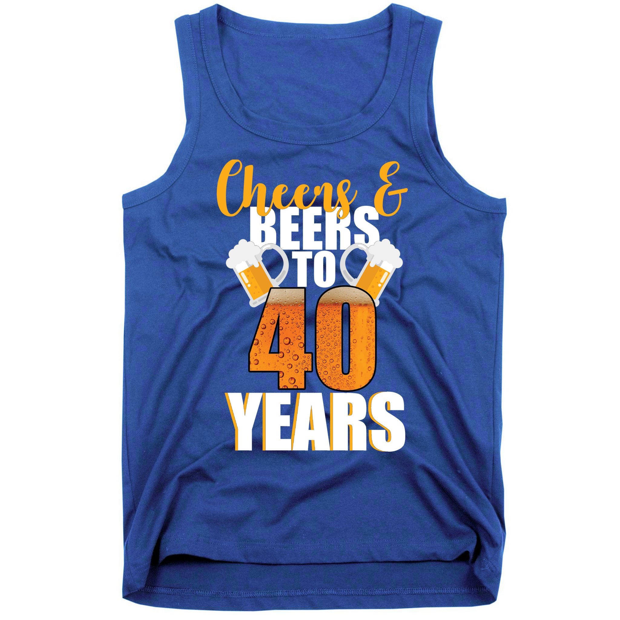 40th Birthday Cheers & Beers To 40 Years Tank Top