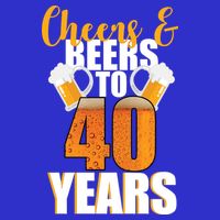 40th Birthday Cheers & Beers To 40 Years Zip Tote Bag