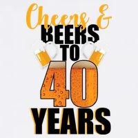 40th Birthday Cheers & Beers To 40 Years Garment-Dyed Sweatshirt