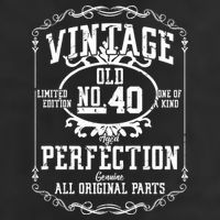 40th Birthday Genuine All Original Parts 11oz C Handle Ceramic Mug