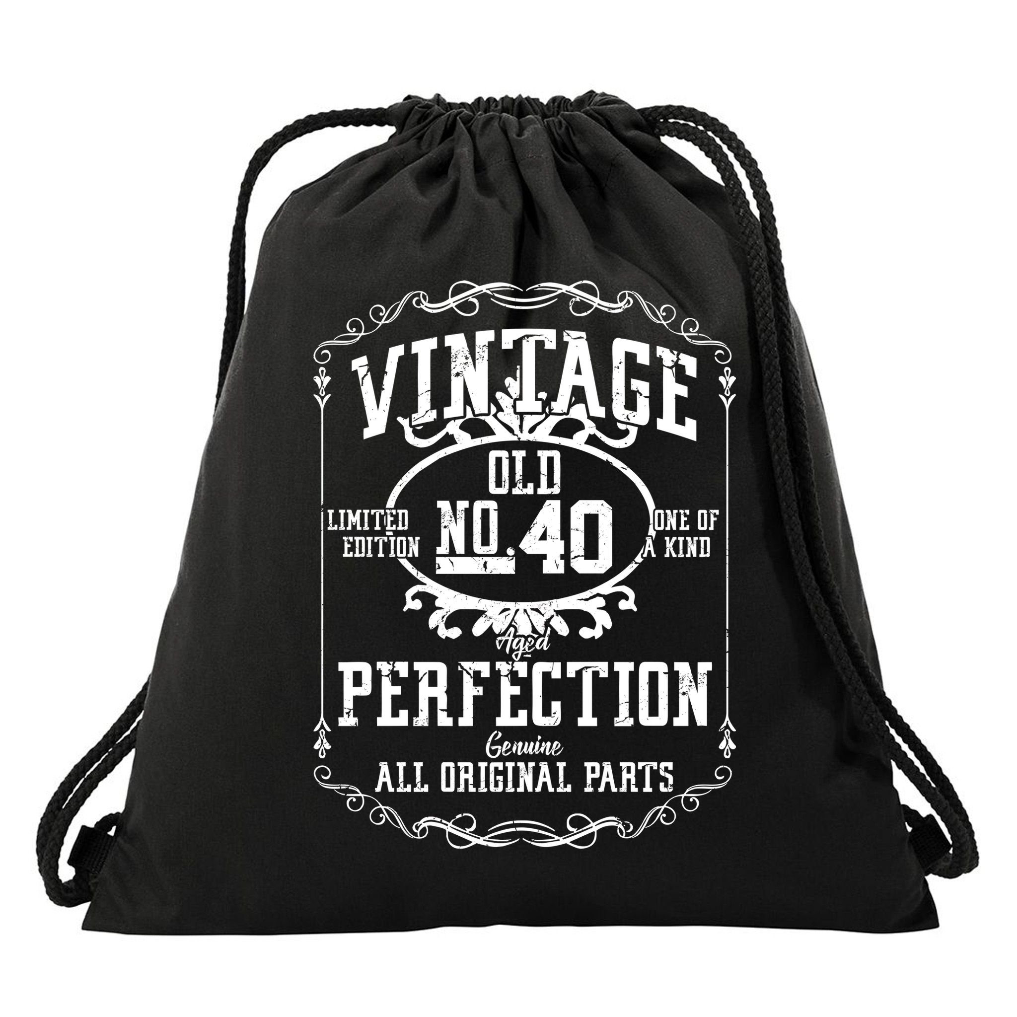 40th Birthday Genuine All Original Parts Drawstring Bag