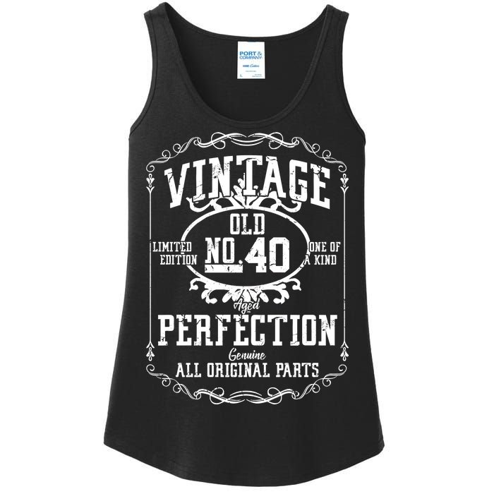 40th Birthday Genuine All Original Parts Ladies Essential Tank