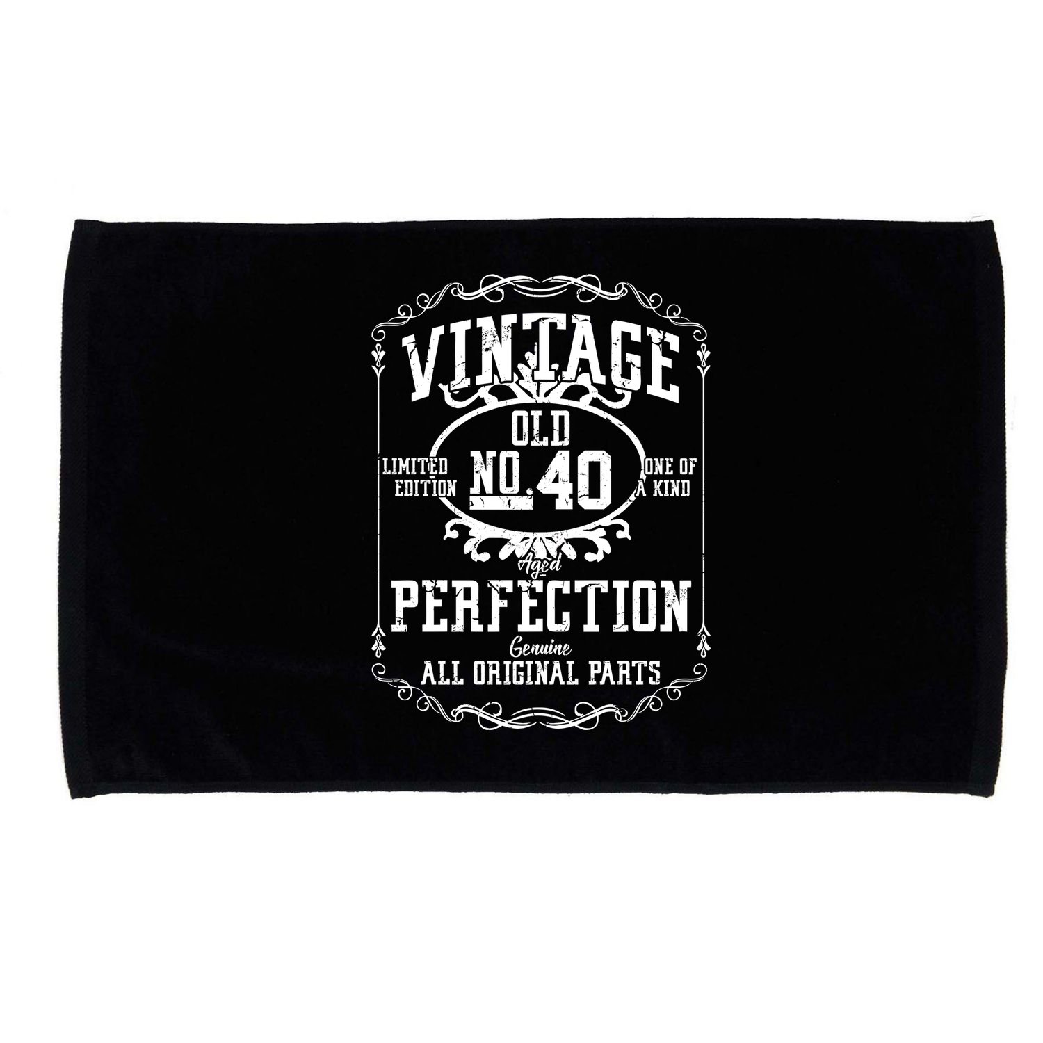 40th Birthday Genuine All Original Parts Microfiber Hand Towel