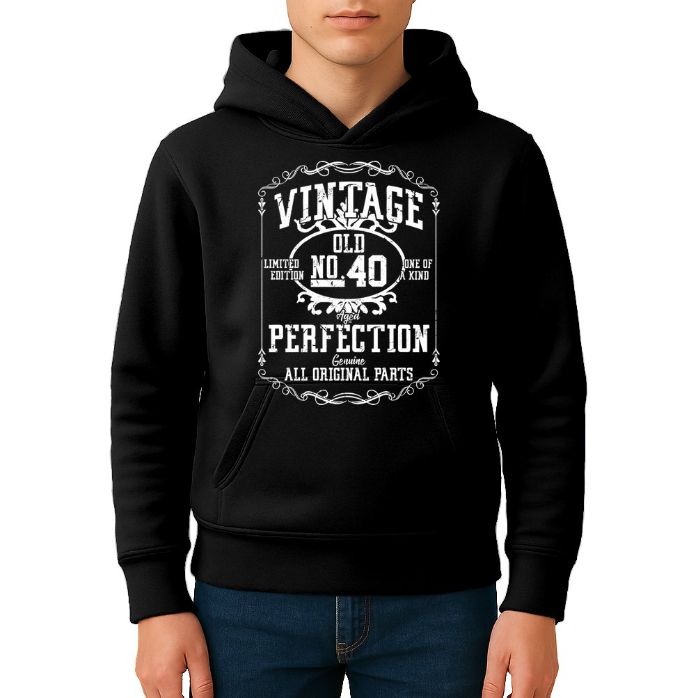 40th Birthday Genuine All Original Parts Kids Hoodie