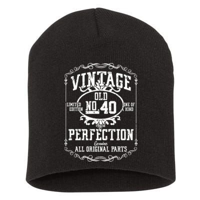 40th Birthday Genuine All Original Parts Short Acrylic Beanie