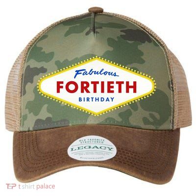 40th Birthday Las Vegas Fabulous Fortieth Legacy Tie Dye Trucker Hat