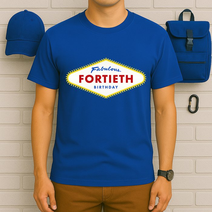 40th Birthday Las Vegas Fabulous Fortieth T-Shirt