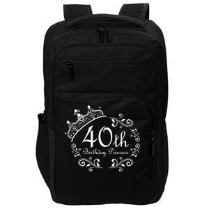 40th Birthday Princess Impact Tech Backpack