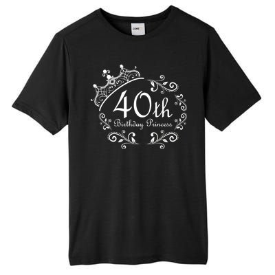 40th Birthday Princess Tall Fusion ChromaSoft Performance T-Shirt