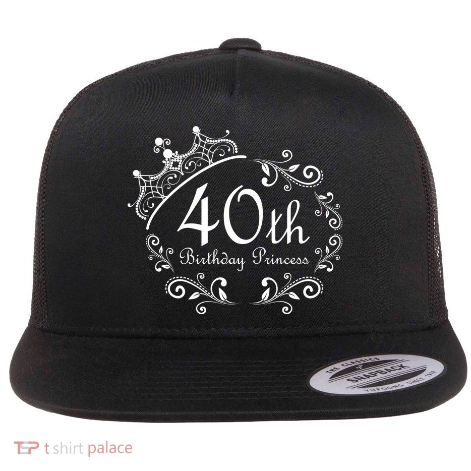 40th Birthday Princess Flatbill Hat