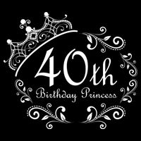 40th Birthday Princess Zip Tote Bag