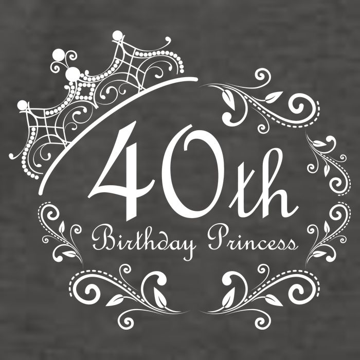 40th Birthday Princess Vector Backpack