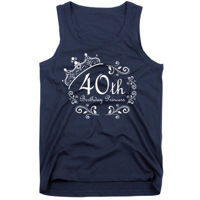 40th Birthday Princess Tank Top